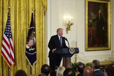 President Trump speaks during Prison Reform Summit