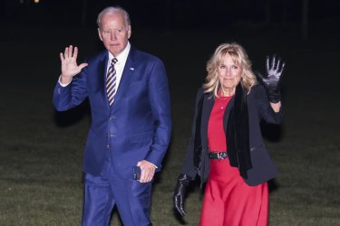 President Joe Biden Returns from  Cherry Point, North Carolina