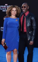 Don Cheadle and Brigid Coulter attend the "Captain America: Civil War" premiere in Los Angeles