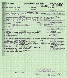 President Obama's Long Form Birth Certificate released by White House in Washington