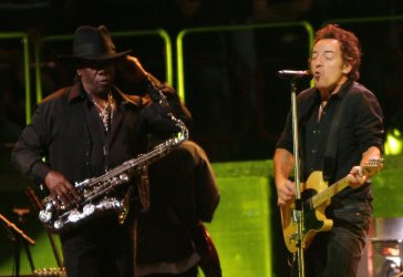 Springsteen performs in concert in Paris