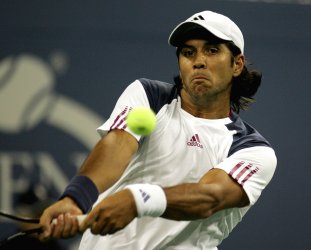 Rafael Nadal and Fernando Verdasco play quarter final match at the U.S. Open in New York