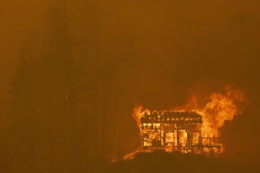 Caldor Fire near South Lake Tahoe