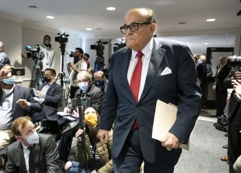 President Trump's Legal Advisor Rudy Giuliani speaks on the Election Results in Washington, DC