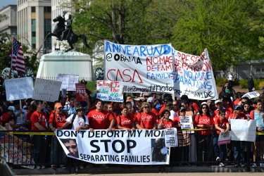 Immigration Protest at the White House in Washington, D.C.