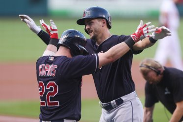 Cleveland Indians Lonnie Chisenhall hits solo home run