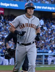 Giants' Joe Panick hits solo home run in fifth inning against the dodgers in Los Angeles