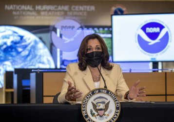 VP Harris Makes Comments at the National Hurrican Center