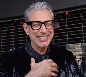 Jeff Goldblum is honored with a star on the Hollywood Walk of fame ine Los Angeles