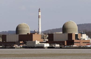 Indian Point Nuclear Power Plant on the Hudson River in Buchanan New York