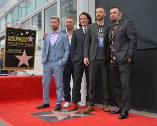 *NSYNC is honored with a star on the Hollywood Walk of Fame in Los Angeles
