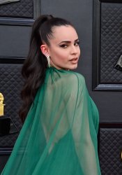 Sofia Carson Arrives for the 64th Grammy Awards in Las Vegas