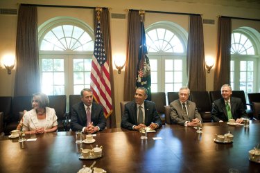 President Obama meets with Congressional Leaders in Washington
