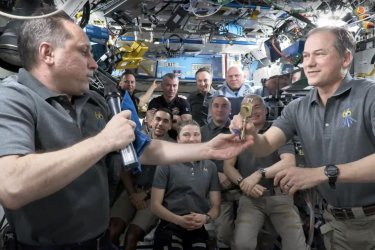 Russian Cosmonaut Hands Over Space Station Command to NASA Astronaut