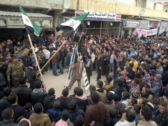 Syrians mark the First Anniversary of Revolution