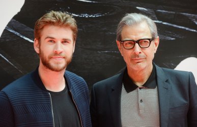 Jeff Goldblum and Liam Hemsworth at Independence Day: Resurgence Photo Call in London