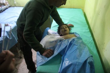 Victims of Suspected Toxic Gas Attack in Syrian 