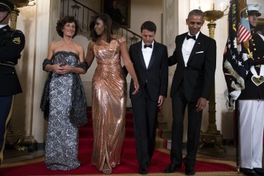 President Barack Obama hosts Italian Prime Minister Matteo Renzi for state dinner