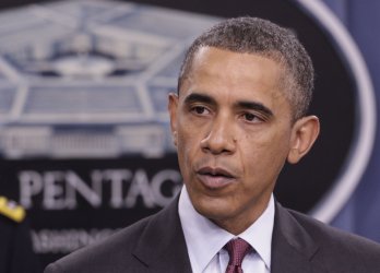President Barack Obama delivers remarks at the Pentagon on the Defense Strategic Review.