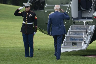 President Joe Biden Departs the White House to Philadelphia