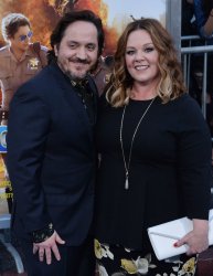 Melissa McCarthy and Ben Falcone attend the "CHIPS" premiere in Los Angeles