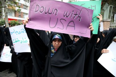 Iranian Demonstrate Against the United States