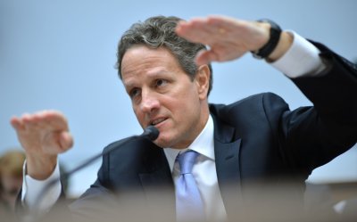 Treasury Secretary Timothy Geithner testifies on Capitol Hill in Washington