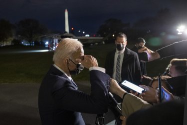 President Joe Biden departs White House for Weekend at Camp David