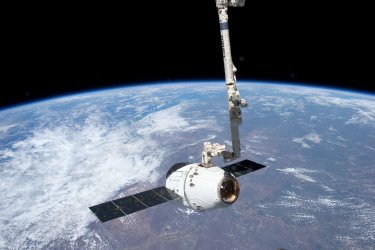 SpaceX Dragon at the International Space Station