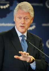 Former President Clinton discusses his child obesity in New York City