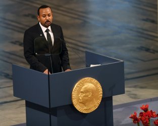 Nobel Peace Prize ceremony at City Hall in Oslo