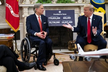 President Trump meets with Texas Governor in Washington
