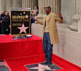 Snoop Dogg is honored with a star on the Hollywood Walk of Fame in Los Angeles