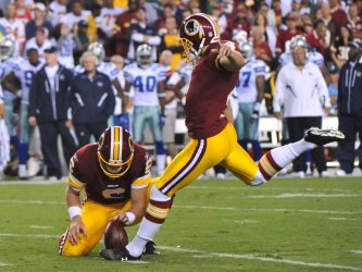 Redskins kicker Gano kicks a field goal  in Washington