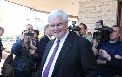 Newt Gingrich visits St. Louis area for Todd Akin campaign