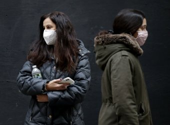 Pedestrians Wear Face Masks During COVID Pandemic in New York