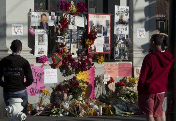 Memorial to the Orlando shooting victims in San Francisco's Castro District