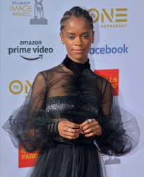 Letitia Wright attends the 50th NAACP Image Awards in Los Angeles