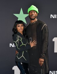 Teyana Taylor and Iman Shumpert attend the 19th annual BET Awards in Los Angeles