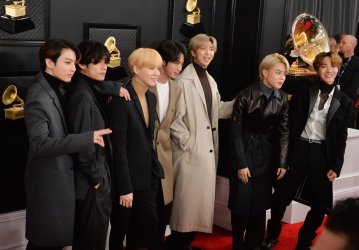 BTS arrives for the 62nd annual Grammy Awards in Los Angeles