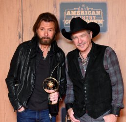 Ronnie Dunn and Kix Brooks of Brooks and Dunn the American Country Countdown Awards in Inglewood, Calif.