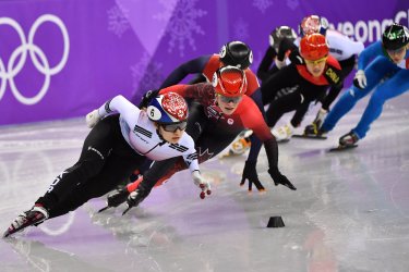 Ladies 1500m Short Track Speed Skating Finals at the Pyeongchang 2018 Winter Olympics