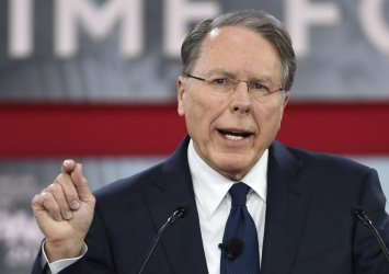 NRA official Wayne LaPierre addresses CPAC annual conference in suburban Washington DC