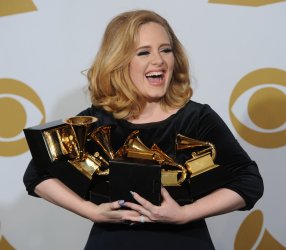 Adele wins six awards at the Grammys in Los Angeles