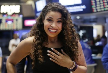 Jordin Sparks at the NYSE