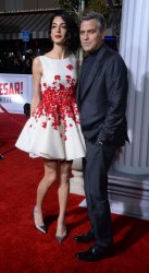 George and Amal Clooney attend the "Hail, Caesar!" premiere in Los Angeles