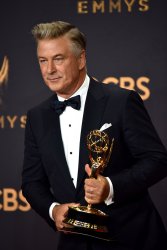 Alec Baldwin wins award at the 69th annual Primetime Emmy Awards in Los Angeles
