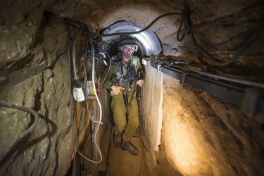Palestinian Tunnels used from cross-border attacks in Gaza
