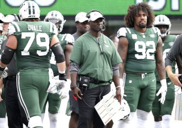 New York Jets head coach Todd Bowles stands on the sidelines