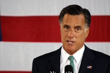Republican Presidential candidate Mitt Romney campaigns in Charlotte, North Carolina